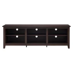 Transitional 6 Cubby Wood Open Storage Wood TV Stand For TVs Up To 80"- Saracina Home 10 Transitional 6 Cubby Wood Open Storage Wood TV Stand For TVs Up To 80"- Saracina Home -Saracina Home GUEST 92fe5691 6d10 45aa a903 60b396346c9f