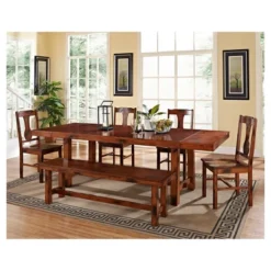 Set Of 2 Traditional Distressed Wood Dining Chairs Dark Oak - Saracina Home -Saracina Home GUEST 93e5e64c 6860 4eb8 bc41 00408b6ad1bc