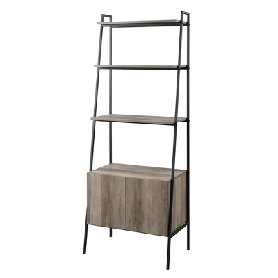 72" Open Shelf and Closed Storage Cabinet Ladder Bookcase - Saracina Home 72" Open Shelf And Closed Storage Cabinet Ladder Bookcase - Saracina Home -Saracina Home GUEST 95647392 bcf6 4609 85d2 67f249b2f3ff