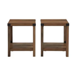 Set Of 2 Sophie Rustic Farmhouse X Frame Side Tables - Saracina Home -Saracina Home GUEST 97d1aae4 b5cf 4310 ae80 df5ce5fb7d85