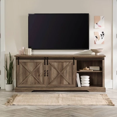 Clarabelle Double Sliding X Barn Door TV Stand for TVs up to 80" - Saracina Home Clarabelle Double Sliding X Barn Door TV Stand For TVs Up To 80" - Saracina Home -Saracina Home GUEST 982c1ca0 45a9 4164 801c 80166fc89225