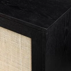 Modern Boho Wood And Rattan Storage Sideboard Black - Saracina Home 6 Modern Boho Wood And Rattan Storage Sideboard Black - Saracina Home -Saracina Home GUEST 9a7ace65 cad1 452f b709 48a321171f34