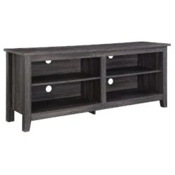 Transitional 4 Cubby Wood Open Storage TV Stand For TVs Up To 65"- Saracina Home 10 Transitional 4 Cubby Wood Open Storage TV Stand For TVs Up To 65"- Saracina Home -Saracina Home GUEST 9b7ac2df b47e 4854 8161 aae16d90f836
