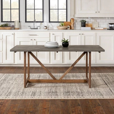72" Solid Wood Trestle Dining Table - Saracina Home 72" Solid Wood Trestle Dining Table - Saracina Home -Saracina Home GUEST 9ce2ab57 435e 4ded af04 9105cc8ec99a