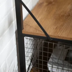 72" Urban Farmhouse Mixed Material Hall Tree - Saracina Home -Saracina Home GUEST 9d2e4a4e a4dc 43d5 a1b1 529325fa9cf7