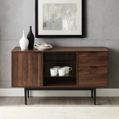 Timothy Modern Lifted Triple Storage Sideboard Dark Walnut - Saracina Home Timothy Modern Lifted Triple Storage Sideboard Dark Walnut - Saracina Home -Saracina Home GUEST 9d9afdac 3eac 464b 941d 1bf583887dc8