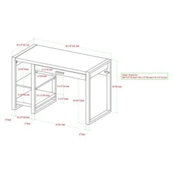 48" Industrial Farmhouse Tech Desk With USB Dark Walnut - Saracina Home 4 48" Industrial Farmhouse Tech Desk With USB Dark Walnut - Saracina Home -Saracina Home GUEST 9dc32ca9 1669 4b0f 9cc4 24355437a07a