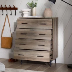 Higgins Modern Vertical 4 Drawer Dresser - Saracina Home 5 Higgins Modern Vertical 4 Drawer Dresser - Saracina Home -Saracina Home GUEST 9dd03e21 6377 4516 9e6d e0757f1ef627