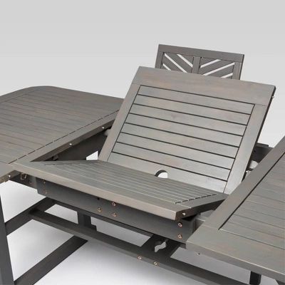 5pc Slatted Extendable Acacia Wood Patio Dining Set - Saracina Home 5pc Slatted Extendable Acacia Wood Patio Dining Set - Saracina Home -Saracina Home GUEST 9e2eeb34 ef6f 4427 ba54 634090a28364