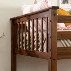 Twin Over Twin Transitional Cottage Solid Pine Bunk Bed Walnut - Saracina Home 3 Twin Over Twin Transitional Cottage Solid Pine Bunk Bed Walnut - Saracina Home -Saracina Home GUEST 9e6f1555 d064 4b28 afc0 d09b87b37a3e