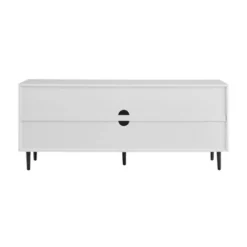 Angelo Modern 2 Door Bookmatch TV Stand For TVs Up To 65" Ash Brown/White - Saracina Home -Saracina Home GUEST 9eb56ab1 6613 4459 a0f0 fd2f1edeefbb