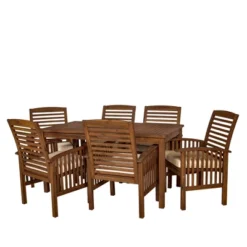 Ravenscroft 7pc Acacia Wood Patio Dining Set - Saracina Home -Saracina Home GUEST 9ec28d87 1e3c 4187 924d 0158111580a1