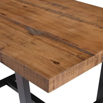 52" Modern Farmhouse Solid Wood Distressed Plank Top Dining Table - Saracina Home 52" Modern Farmhouse Solid Wood Distressed Plank Top Dining Table - Saracina Home -Saracina Home GUEST a0004985 299c 4f91 99ba 9b1acae6059f