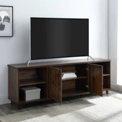 Whitton Modern Transitional Geometric 2 Door TV Stand For TVs Up To 80" - Saracina Home -Saracina Home GUEST a01dabf9 922b 4652 b325 39188bfa55ff