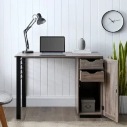 Polay Modern Computer Desk With Chalkboard Door - Saracina Home -Saracina Home GUEST a3685965 a9b8 4c4c 91a4 d8a3c24cc1e7