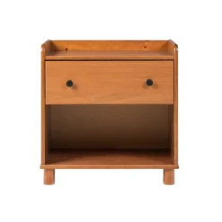Katie Transitional Tray Top 1 Drawer Solid Wood Nightstand Caramel - Saracina Home -Saracina Home GUEST a3c3ff12 bc16 4805 ab38 fd838096f939