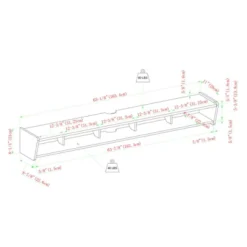 Modern Minimalist Floating TV Stand For TVs Up To 70" With Open Storage - Saracina Home 8 Modern Minimalist Floating TV Stand For TVs Up To 70" With Open Storage - Saracina Home -Saracina Home GUEST a4a8c275 385c 438c 89ed a40243a9acca