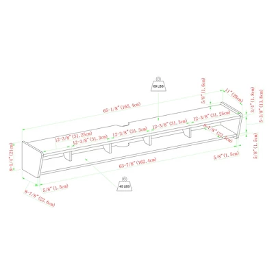 Modern Minimalist Floating TV Stand for TVs up to 70" with Open Storage - Saracina Home Modern Minimalist Floating TV Stand For TVs Up To 70" With Open Storage - Saracina Home -Saracina Home GUEST a4a8c275 385c 438c 89ed a40243a9acca