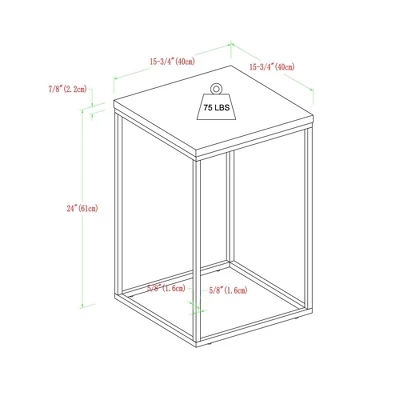 Owen Urban Open Box Frame Side Table Faux White Marble - Saracina Home Owen Urban Open Box Frame Side Table Faux White Marble - Saracina Home -Saracina Home GUEST a6c6b240 e494 449b 94d6 29004ba6eb70