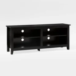 Transitional 4 Cubby Wood Open Storage TV Stand For TVs Up To 65"- Saracina Home 9 Transitional 4 Cubby Wood Open Storage TV Stand For TVs Up To 65"- Saracina Home -Saracina Home GUEST a6e3a24c 5f9e 443a b207 9469bc1cee89