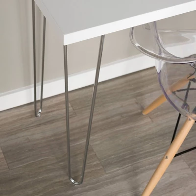 Gibby Modern Glam Hairpin Leg Writing Desk Faux White Marble - Saracina Home Gibby Modern Glam Hairpin Leg Writing Desk Faux White Marble - Saracina Home -Saracina Home GUEST a721066f 3224 4cc1 a61c a62baa6ba469