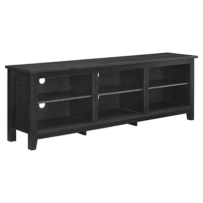 Transitional 6 Cubby Wood Open Storage Wood TV Stand for TVs up to 80"- Saracina Home Transitional 6 Cubby Wood Open Storage Wood TV Stand For TVs Up To 80"- Saracina Home -Saracina Home GUEST a742898e e9d5 4457 917f c883e788cc90