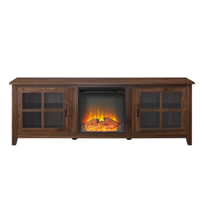 Tasi Transitional Farmhouse Glass Window Pane Door with Electric Fireplace TV Stand for TVs up to 80" - Saracina Home Tasi Transitional Farmhouse Glass Window Pane Door With Electric Fireplace TV Stand For TVs Up To 80" - Saracina Home -Saracina Home GUEST a83e9453 e457 4bd5 9a75 550b8f901db3