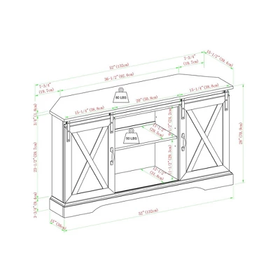 Robinson Rustic Transitional Sliding Barn Door Corner TV Stand for TVs up to 58" - Saracina Home Robinson Rustic Transitional Sliding Barn Door Corner TV Stand For TVs Up To 58" - Saracina Home -Saracina Home GUEST aa8d956e 9f7a 4abe b255 c1c4ee0d9dbb