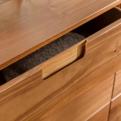 Mid-Century Modern Groove Wood 6 Drawer Dresser - Saracina Home 10 Mid-Century Modern Groove Wood 6 Drawer Dresser - Saracina Home -Saracina Home GUEST acae644a 11b4 4991 825d c7f6901a557e