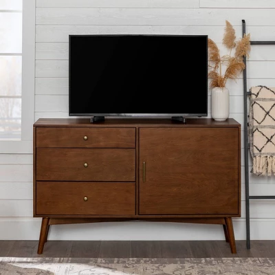 Mid-Century Modern with Closed Storage TV Stand for TVs up to 58" Walnut - Saracina Home Mid-Century Modern With Closed Storage TV Stand For TVs Up To 58" Walnut - Saracina Home -Saracina Home GUEST ad69daf9 9422 4902 8fb3 e11fa4db8721