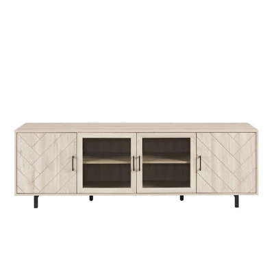 Vik Modern Boho 4 Door Herringbone TV Stand for TVs up to 80" - Saracina Home Vik Modern Boho 4 Door Herringbone TV Stand For TVs Up To 80" - Saracina Home -Saracina Home GUEST b08db226 d2f4 4b00 92c0 9188cbaee310