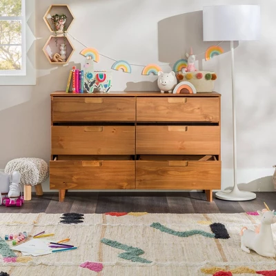 Mid-Century Modern Groove Wood 6 Drawer Dresser - Saracina Home Mid-Century Modern Groove Wood 6 Drawer Dresser - Saracina Home -Saracina Home GUEST b23f9ced 0f20 4832 b513 915786661b90