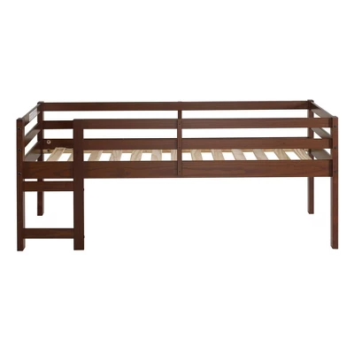 Twin Indy Solid Wood Low Loft Bed Walnut - Saracina Home Twin Indy Solid Wood Low Loft Bed Walnut - Saracina Home -Saracina Home GUEST b433a7f4 3503 44bb aaa5 6c96e5b722af