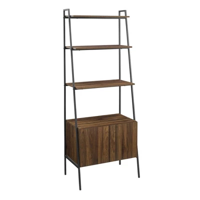 72" Open Shelf and Closed Storage Cabinet Ladder Bookcase - Saracina Home 72" Open Shelf And Closed Storage Cabinet Ladder Bookcase - Saracina Home -Saracina Home GUEST b4c9708c 2fe3 4654 9c06 b27773a6d3bc