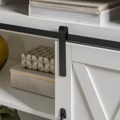 Transitional Sliding Barndoor Highboy TV Stand For TVs Up To 58" - Saracina Home 10 Transitional Sliding Barndoor Highboy TV Stand For TVs Up To 58" - Saracina Home -Saracina Home GUEST b5a3e537 90f4 4e58 a208 0c36538d1d04