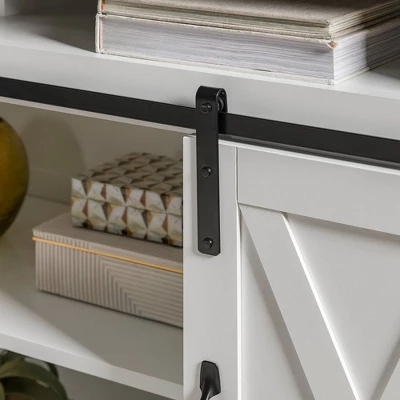 Transitional Sliding Barndoor Highboy TV Stand for TVs up to 58" - Saracina Home Transitional Sliding Barndoor Highboy TV Stand For TVs Up To 58" - Saracina Home -Saracina Home GUEST b5a3e537 90f4 4e58 a208 0c36538d1d04