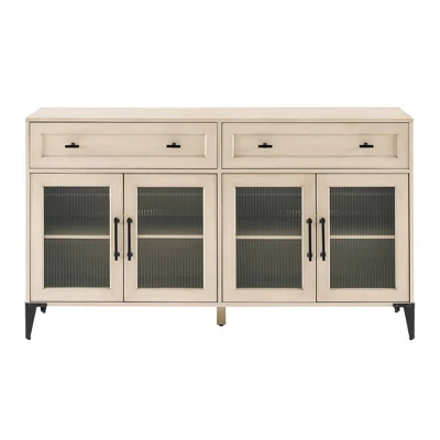 4 Door Reeded Glass Storage Sideboard - Saracina Home 4 Door Reeded Glass Storage Sideboard - Saracina Home -Saracina Home GUEST b5c8780d e03c 48c8 95d6 0fe3f6586445