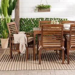 Ravenscroft 7pc Acacia Wood Patio Dining Set - Saracina Home -Saracina Home GUEST b78e8095 22be 4edf aca0 e946d65318f6