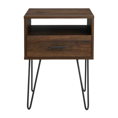Amal Modern Single Drawer Hairpin Leg Nightstand - Saracina Home Amal Modern Single Drawer Hairpin Leg Nightstand - Saracina Home -Saracina Home GUEST b8235403 a426 4be3 9f7f 4c35a030cb04