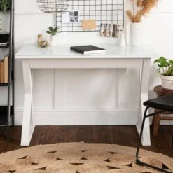 Glass Top Writing Desk With Drawer - Saracina Home -Saracina Home GUEST b8a71960 7cc8 4d46 8da2 cef0f47aa5ab