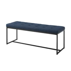 48" Upholstered Bench With Metal Base - Saracina Home 3 48" Upholstered Bench With Metal Base - Saracina Home -Saracina Home GUEST b97efecc 90d6 4eaa bdcb c8f1eccca470