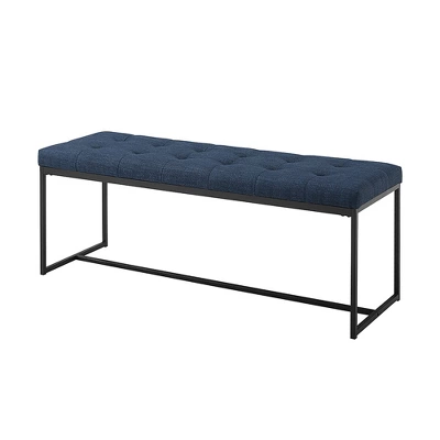 48" Upholstered Bench with Metal Base - Saracina Home 48" Upholstered Bench With Metal Base - Saracina Home -Saracina Home GUEST b97efecc 90d6 4eaa bdcb c8f1eccca470