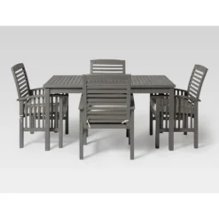 Ravenscroft 5pc Acacia Wood Patio Dining Set - Saracina Home 8 Ravenscroft 5pc Acacia Wood Patio Dining Set - Saracina Home -Saracina Home GUEST bb688450 415a 45cc 80c6 8c71dffb1ee8