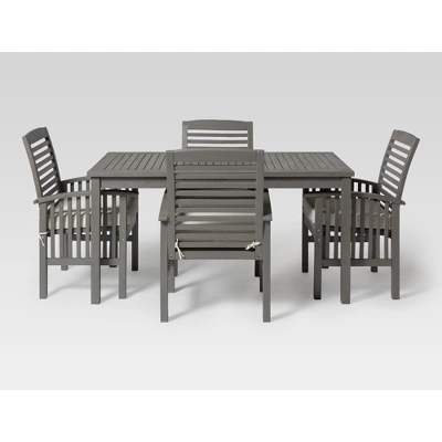 Ravenscroft 5pc Acacia Wood Patio Dining Set - Saracina Home Ravenscroft 5pc Acacia Wood Patio Dining Set - Saracina Home -Saracina Home GUEST bb688450 415a 45cc 80c6 8c71dffb1ee8