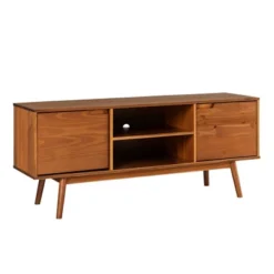 Solid Wood Mid-Century Modern TV Stand For TVs Up To 65" - Saracina Home -Saracina Home GUEST bcf10612 ab1c 44cb 835f 7b34eadc967d