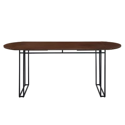 71" Phyllis Modern Drop Leaf Dining Table Walnut - Saracina Home 71" Phyllis Modern Drop Leaf Dining Table Walnut - Saracina Home -Saracina Home GUEST c1a3f38c f2d2 470d ba9e b5f48f56cd10