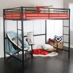Full Size Metal Platform Loft Bed - Saracina Home -Saracina Home GUEST c1b825a6 8511 4a29 a1d8 8773e742b668