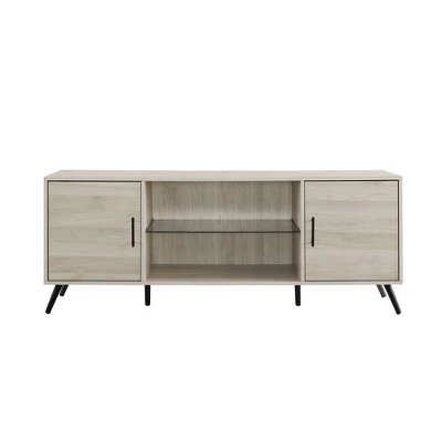 2 Door Mid-Century Modern Wood Storage TV Stand for TVs up to 65" - Saracina Home 2 Door Mid-Century Modern Wood Storage TV Stand For TVs Up To 65" - Saracina Home -Saracina Home GUEST c3817289 bc65 44ef 9d80 7bd069dc82a6