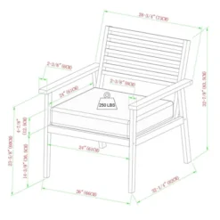 Saracina Home Mid-Century Modern Slatted Outdoor Acacia Arm Chair -Saracina Home GUEST c5373106 fe50 4bc9 a5c2 413de41b73ee