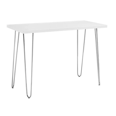 Gibby Modern Glam Hairpin Leg Writing Desk Faux White Marble - Saracina Home Gibby Modern Glam Hairpin Leg Writing Desk Faux White Marble - Saracina Home -Saracina Home GUEST c5dab494 7d80 420c 91f1 f3de1e65be7b